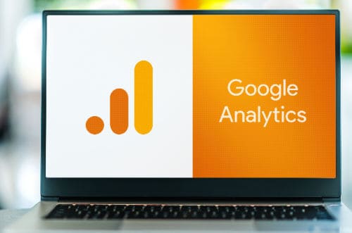 Google Analytics on laptop